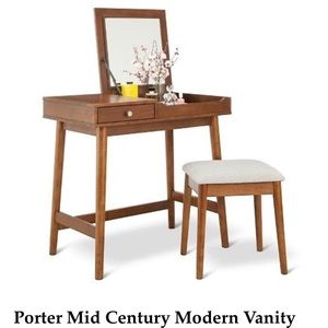 Porter Mid Century Modern Vanity Set